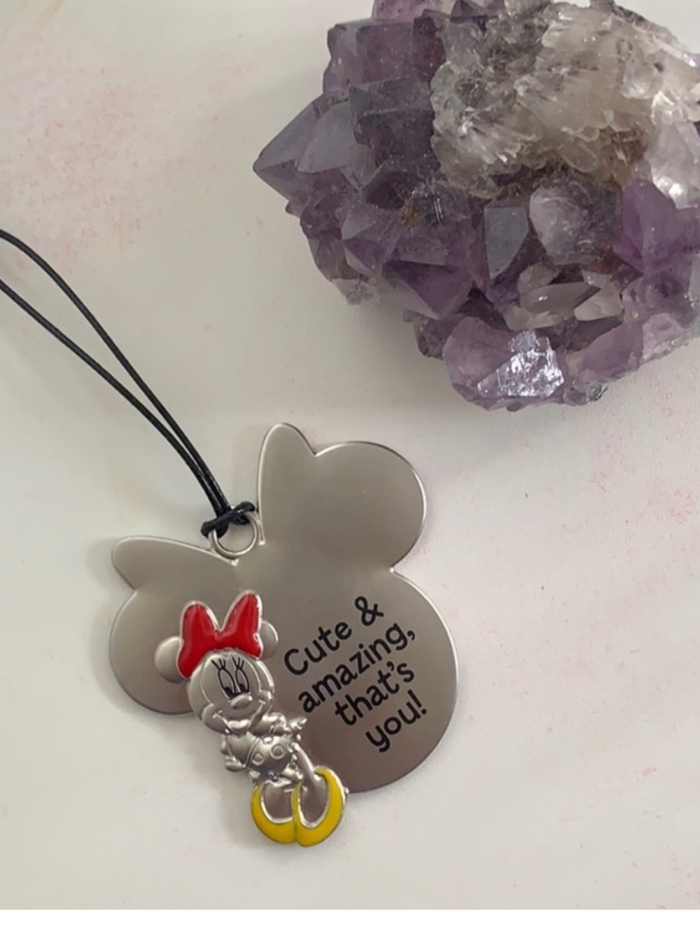 Minnie Mouse Enamel Charm Pendant - Disney collector